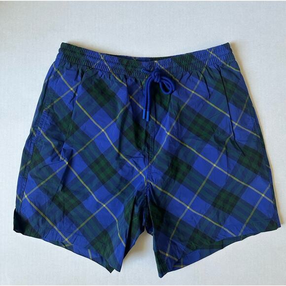 Burberry Men's Navy IP Check Boxer Swim Shorts S 8090044 Portugal NWT $550 - Picture 1 of 11